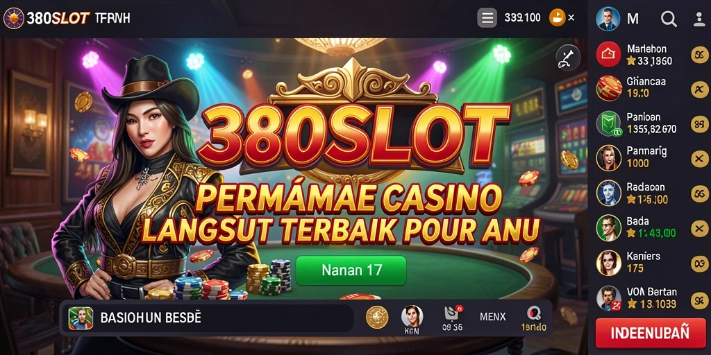 Tampilan gameplay Live Casino yang memukau di 380SLOT.