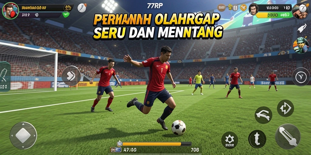 Tampilan gameplay menegangkan dari 77RP dalam olahraga favorit.