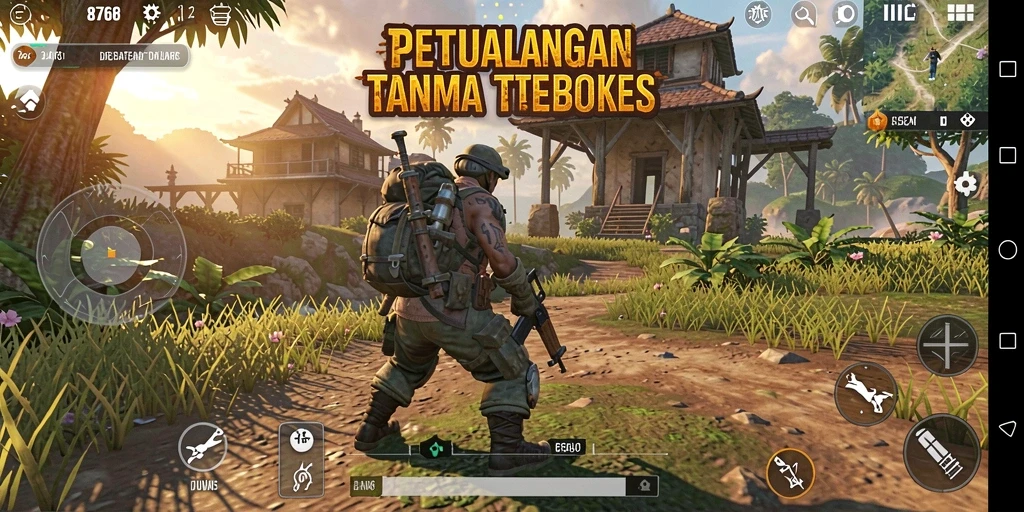 Tampilan menarik dari gameplay Open World di 8768.