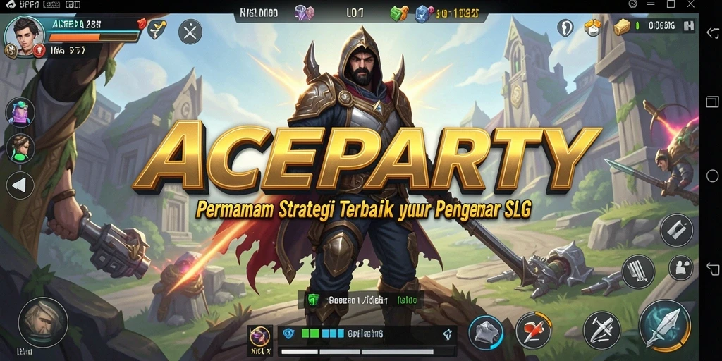 Tampilan gameplay menarik dan strategis dari ACEPARTY.
