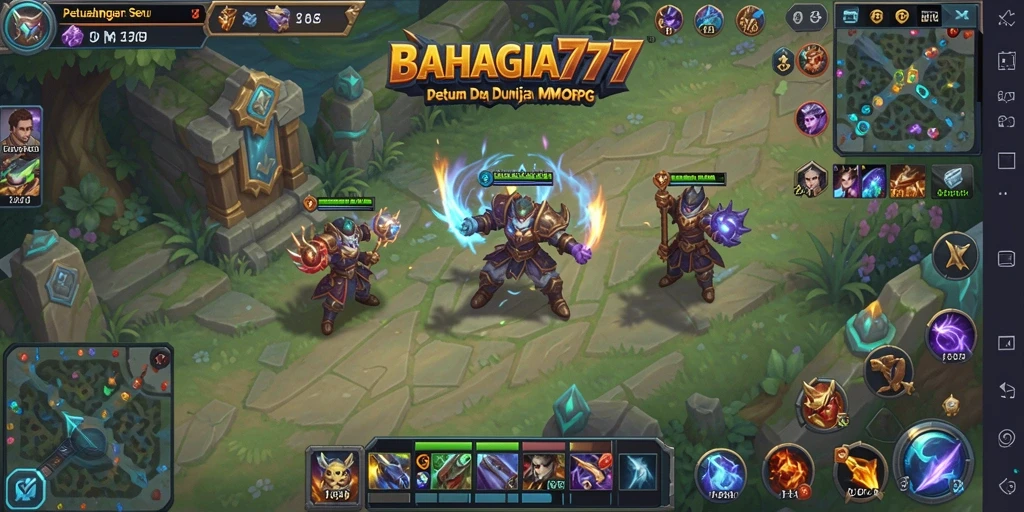 Screenshot BAHAGIA777 menampilkan aksi seru dalam dunia MMORPG.