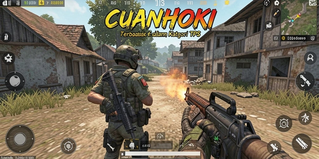 Screenshot CUANHOKI menunjukkan gameplay TPS yang menegangkan dan interaktif.