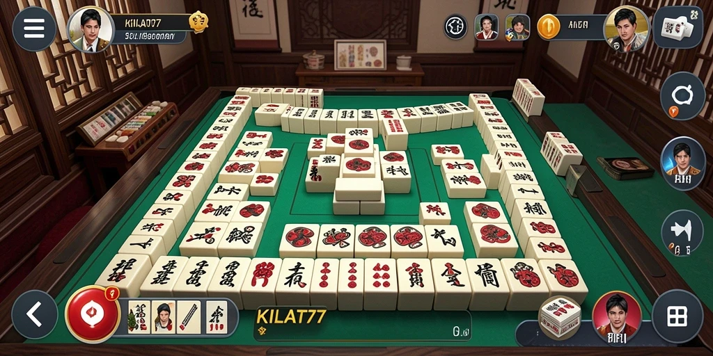 Gameplay KILAT77 menampilkan tantangan Mahjong yang mendebarkan.