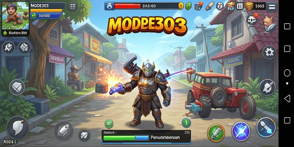 Screenshot gameplay MODE303 yang menampilkan keseruan permainan Idle.