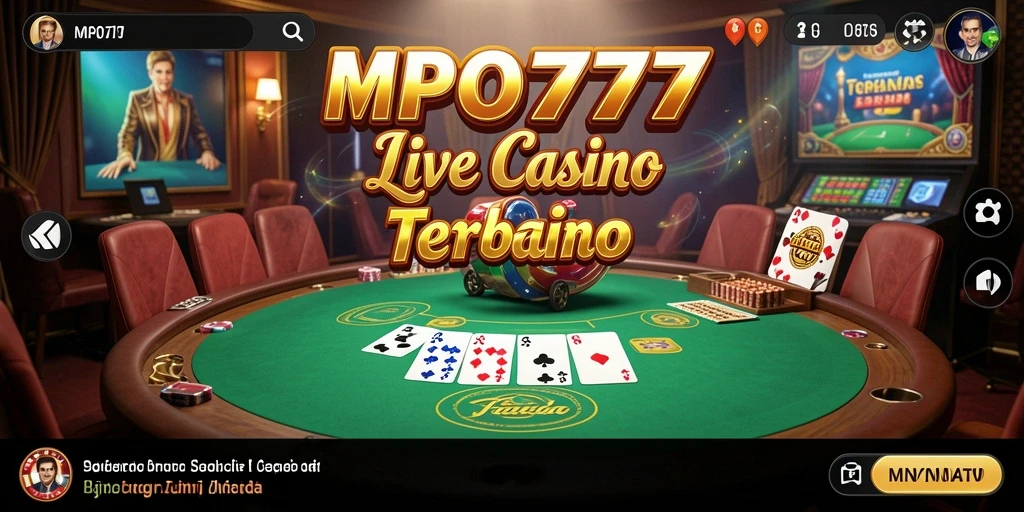 Screenshot MPO777 menampilkan dealer live dan permainan yang seru.