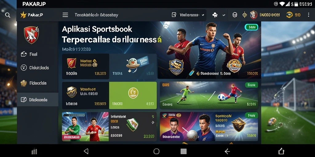 Tampilan menarik dan interaktif dari gameplay Sportsbook PAKARJP.