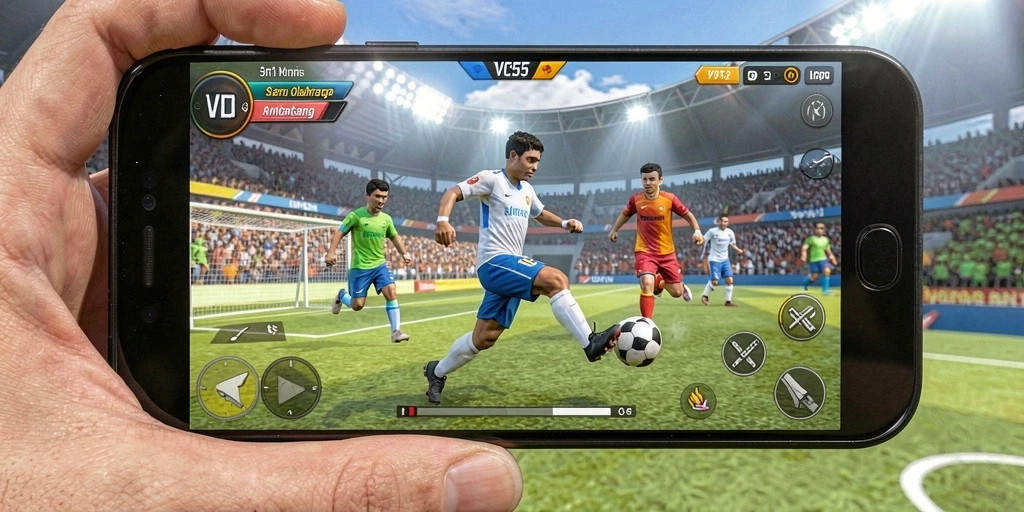 Gameplay VC55 menampilkan aksi olahraga yang seru dan kompetitif.