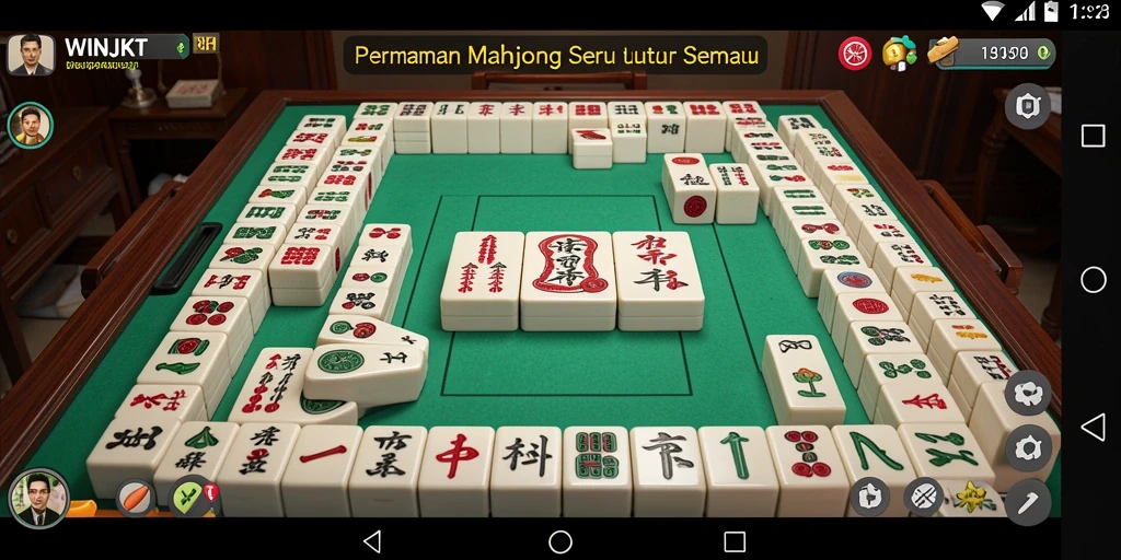 Screenshot gameplay <strong>WINJKT</strong> yang menampilkan keseruan bermain Mahjong.