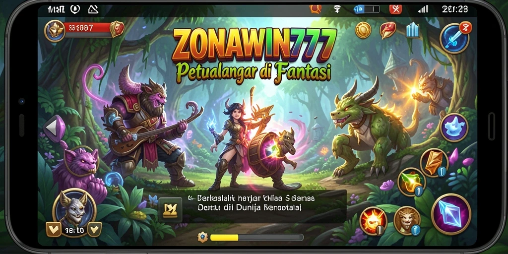 Tampilan gameplay seru ZONAWIN777 dengan petualangan yang menantang.