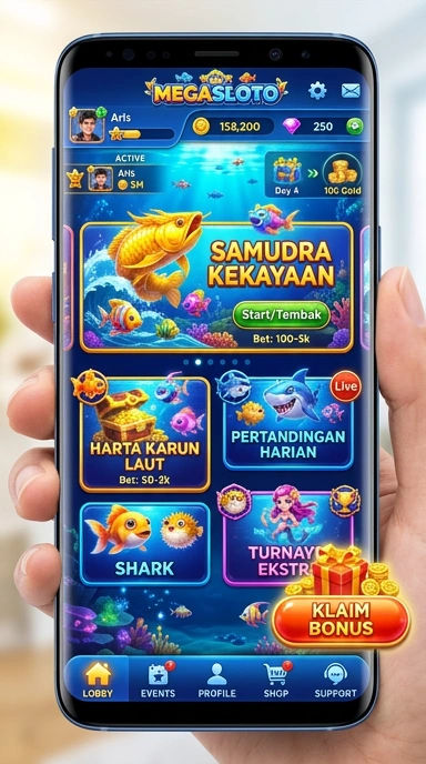 Proses pengunduhan cepat di aplikasi megasloto.